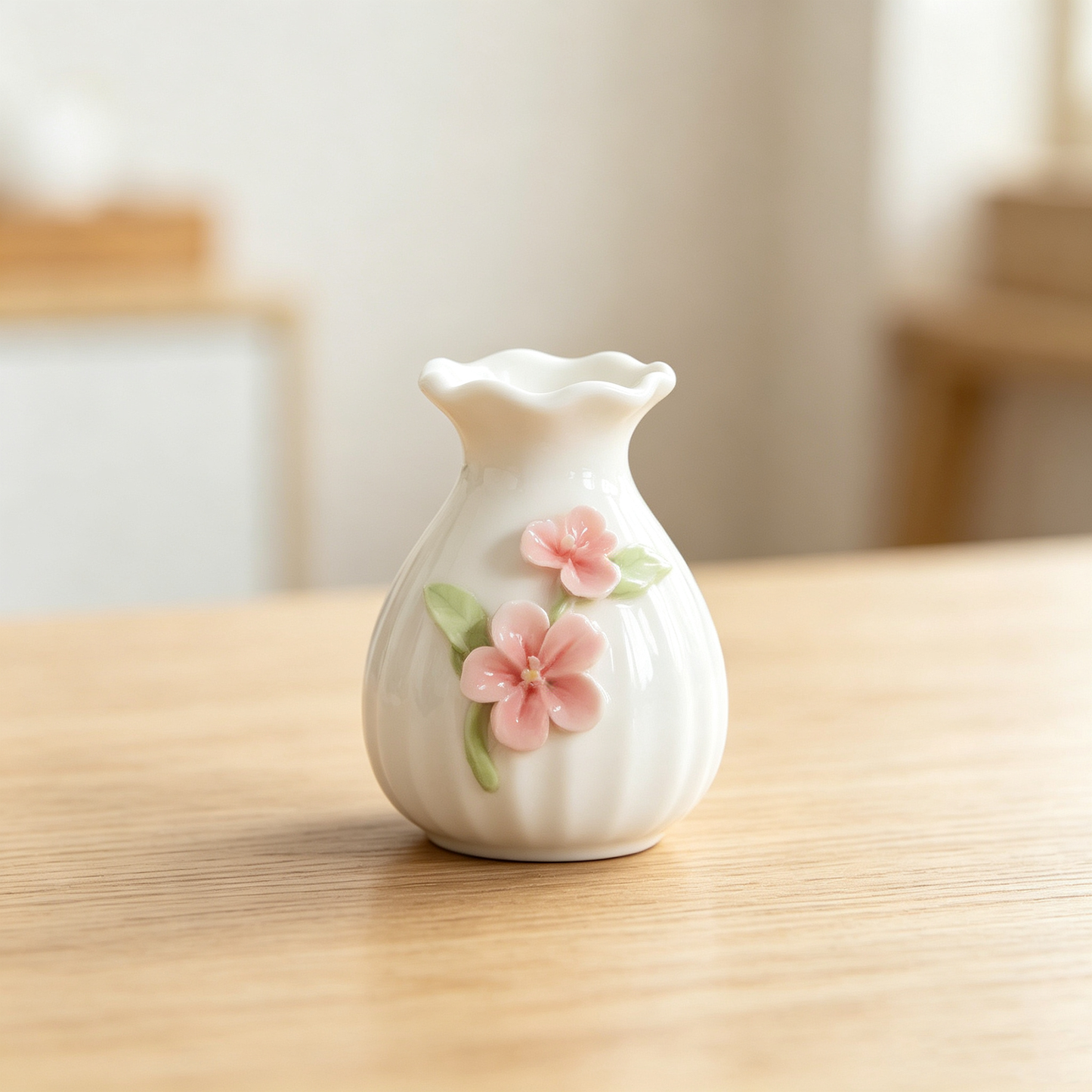 Handmade Floral Ceramic Mini Vase Table Decor