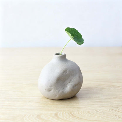 Stone Shaped Ceramic Mini Vase Table Plant Decor